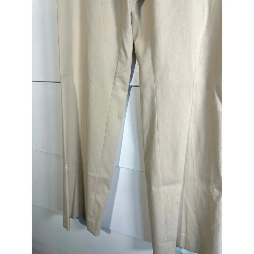 St John Sport womens 8 khaki Wide leg Chino high rise Pants‎ Trousers vintage